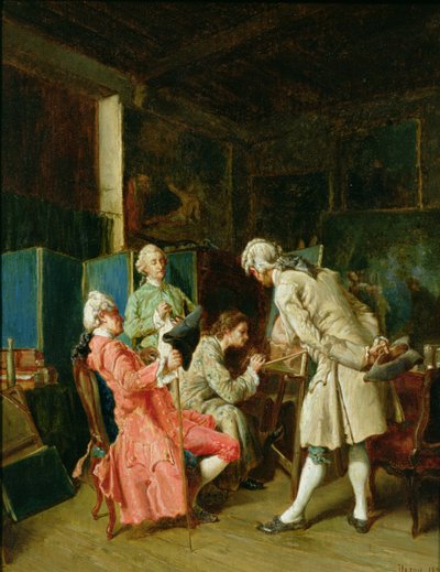 The Art Critics, 1878 by Dajou